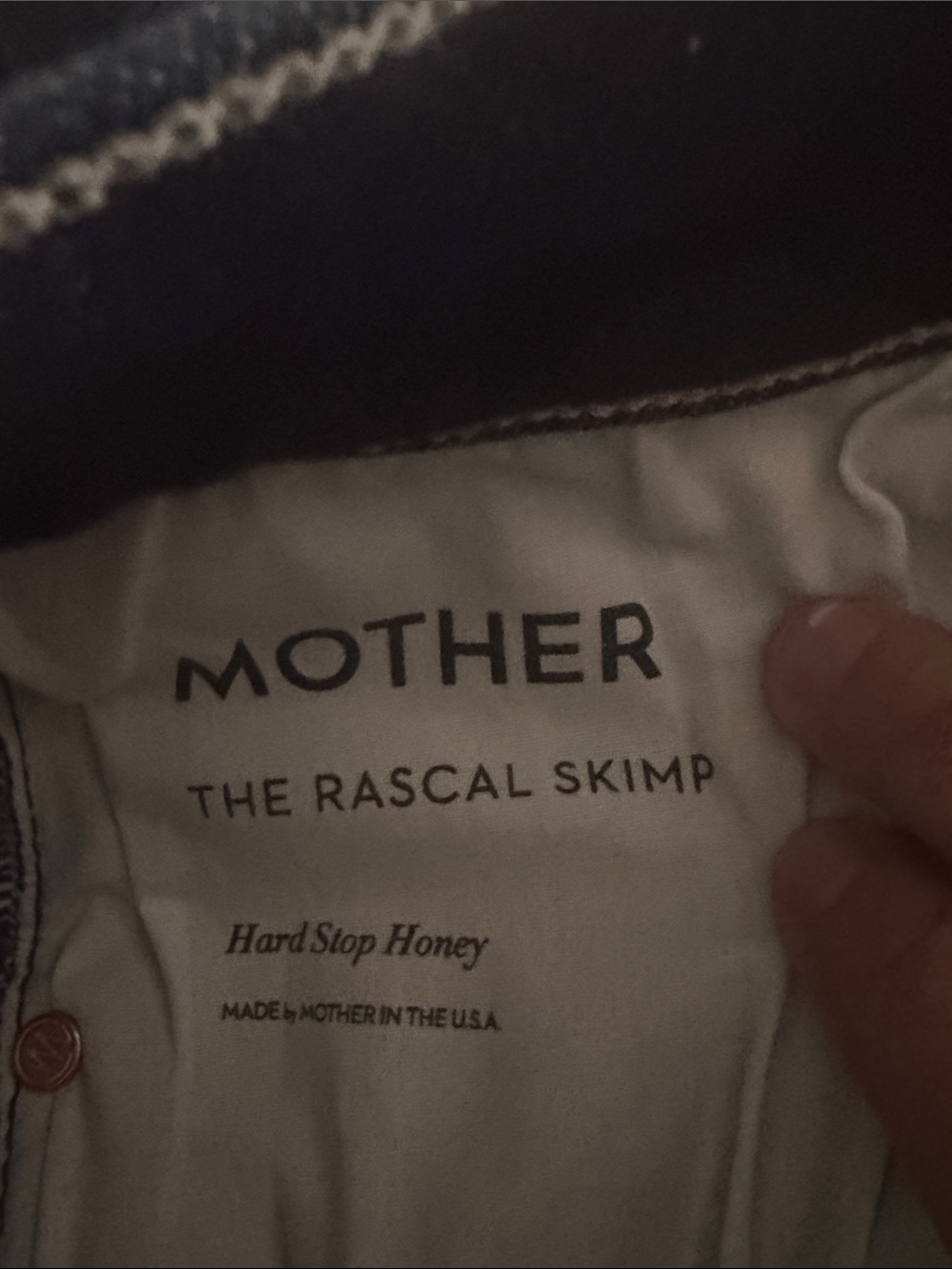 MOTHER Rascal Mid Rise Straight Leg Jeans - Deep Blue - Picture 6 of 6
